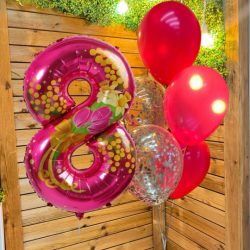 Шары с цифрами Внимание! Март!