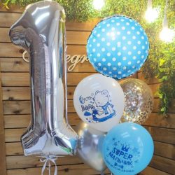 Шары с цифрами super-мальчик!