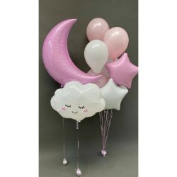 шары на выписку из роддома Месяц для девочки